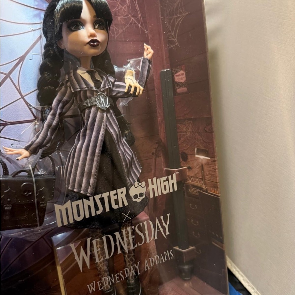 Monster High Wednesday Addams Doll Mattel Collector Edition NIB - Picture 3 of 13